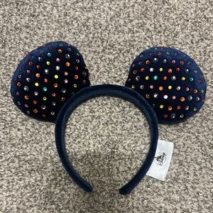 Colorful Rhinestone Mickey Ears Headband
